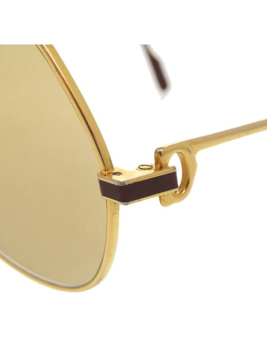 Cartier Teardrop Metal Gold Bordeaux Sunglasses Eyewear main image 10